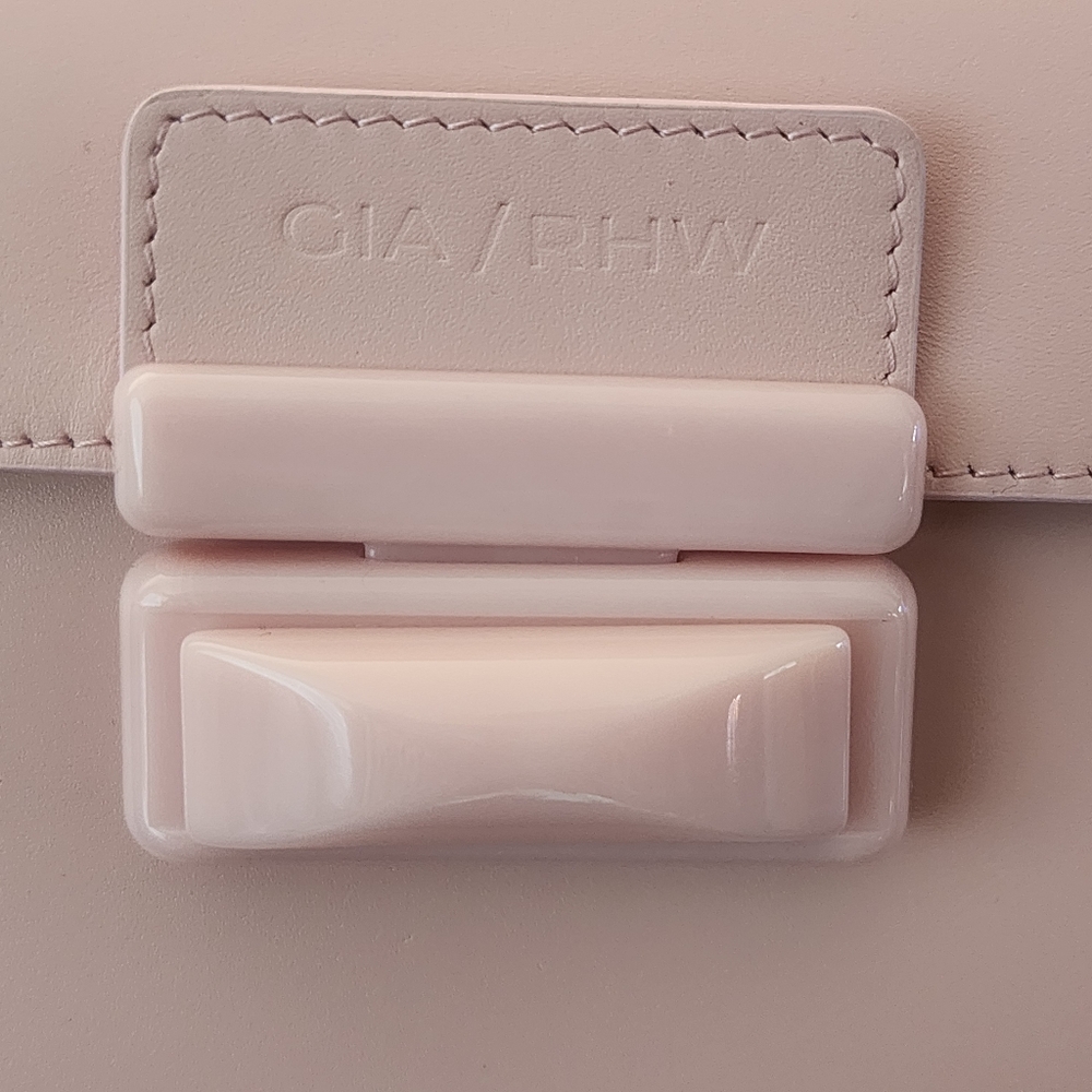 NWOT Gia Borghini Leather Crossbody Blush Pink - Picture 3 of 9